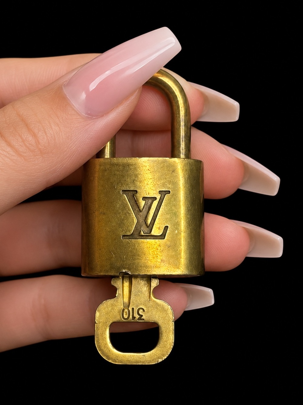 Louis Vuitton Padlock & Key #310 – Authentic Replacement for Speedy Alma Keepall